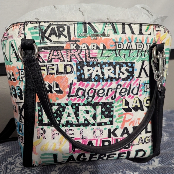 NEW KARL LAGERFELD PARIS IRIS TOTE NEW WITH TAGS New With Tags ower price - Picture 2 of 16